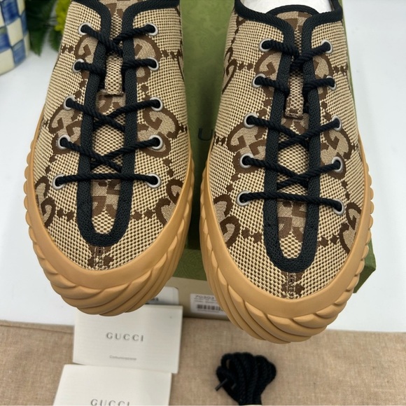 Men’s Gucci, jumbo GG low top sneaker size 10.5 made in Spain - Picture 4 of 9